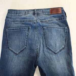 HOLLISTER High-Rise Super Skinny Classic Stretch Jeans Size 0R 24x30 Ripped Hem